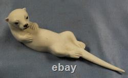 Otter Porcelaine Figurine Hutschenreuther 1980 U Netzsch W