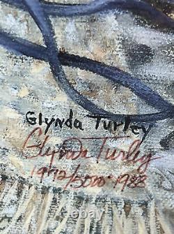 Peeping Tom Par Glynda Turley Peinture Signée, Numérotée, Encadrée Art 1988 Cat Rare