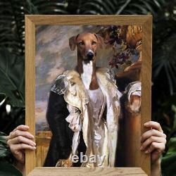Personalized Old Painting Regal Pet Portrait Portrait Numérique Art Funny Dog Cat