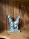 Porte-livres / Sculptures En Métal Art Déco Estampillés Frankart 1986, 20 Cm
