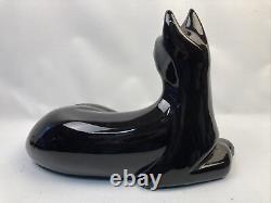 Poterie Royal Haeger Chat Allongé Figure #6063 1992 Excellent État