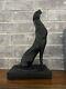 Production D'œuvres D'art Austin Sculpture Panthère Noire Jaguar Chat Alexander Daniel Ébréché