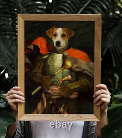Pup In Suit Custom Drôle Portrait De Chien Animal D'art Amusant Chat Animal Souvenir Photo