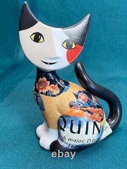 RARE Goebel Rosina Wachtmeister Lorella Cat Signé Musique Violon Quintette Truite