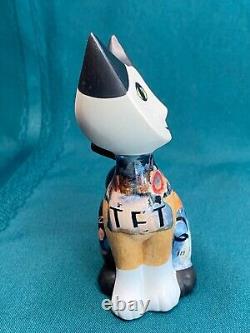 RARE Goebel Rosina Wachtmeister Lorella Cat Signé Musique Violon Quintette Truite