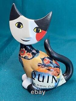 RARE Goebel Rosina Wachtmeister Lorella Cat Signé Musique Violon Quintette Truite