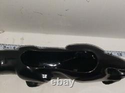 RARE VTG M-C-M 15 Porte-bijoux/trésor Art Déco Chat Noir en Céramique Brillante RARE