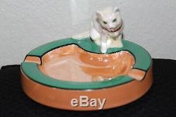 Rare Art Déco Vintage Noritake Cat Cendrier M-japon