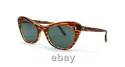 Rare Hollywood Sanglasses Vintage Cat Eye 1950s Made In Paris Thick Acetate