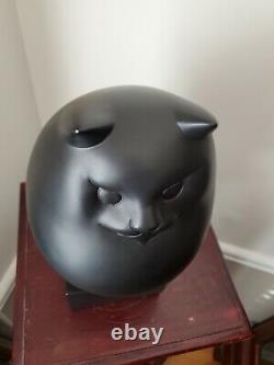 Richard Recchia Persan Fat Black Cat Statue Nice