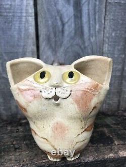 Schaer Cat Yeux Jaune Pottery Australien Birman Excellent État