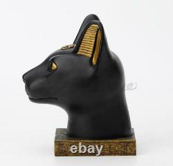 Sculpture D'art Moderne Résine Egypte Cat Dieu Conduire Dehors Mauvais Esprits Amulette Statue