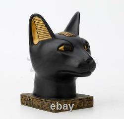 Sculpture D'art Moderne Résine Egypte Cat Dieu Conduire Dehors Mauvais Esprits Amulette Statue