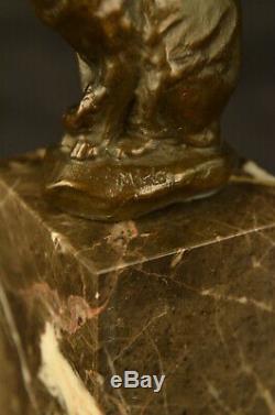 Sculpture En Bronze Par Milo Chat Gato Félin Animaux Animaux Art Déco Statue Figurine