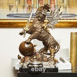 Sculpture originale en bronze année du tigre signée Traitement de bijoux