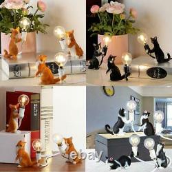 Seletti Moderne Résine Animal Cat Lampe De Table Petite Mini Led Bureau Lumière Chambre Pour Enfants