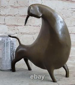 Signé Scellé Et Numéroté Abstrait Modern Bull Classic Artwork Figurine Deco
