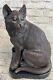 Statue De Bronze Cat Feline Kitten Sculpture Lover Collector Cadeau Art Déco Déco Déco 2