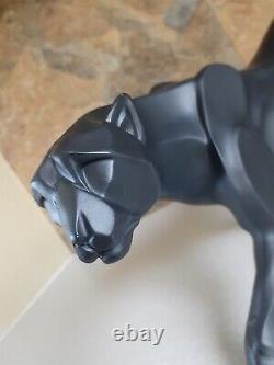 Statue Panthère Noire Figurine Animale Résumé Géométrie Art Déco Style Décor 17