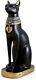 Statue De La Déesse Chat égyptienne Bastet Noire De 12 Pouces De Haut