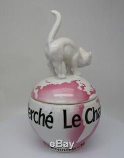 Style Art Déco Boîte À Bijoux Figurine Boîte De Poudre Faune Cat Style Art Nouveau Po