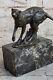 Superbe Sculpture En Bronze De Puma/léopard/jaguar/grand Félin Art Déco à Vendre à 100%