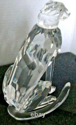 Swarovski Cristal Guépard Chat 1994 Thème Faune Africaine Avec Boîte