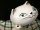Vintage 1959 Holt Howard Pottery Cute Cat Ashtray 12cm X 12cm Nos