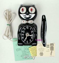 Vintage 60's Black Electric-kit Cat Klock-kat Clock-original Moto Rebuilt+ Box