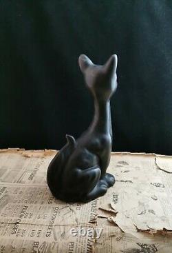Vintage Art Deco Chalkware Cat, Grande Nouveauté Cat Figurine
