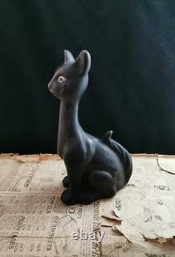 Vintage Art Deco Chalkware Cat, Grande Nouveauté Cat Figurine