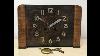 Vintage Art Déco Haller Chime Mantel Clock 1747 Exibit Collection