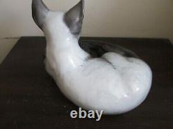 Vintage Rosenthal Allemagne Siamese Cat Porcelaine Figurine 9.5