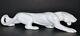 Vintage Royal Haeger Blanc Stalking Panther Big Cat Céramique 24 Brillant Brillant