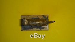 Vtg Art Déco Bronze Cat Miniature Statue Israël Aharon Bezalel Bier