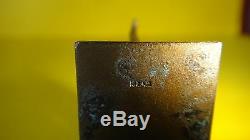 Vtg Art Déco Bronze Cat Miniature Statue Israël Aharon Bezalel Bier