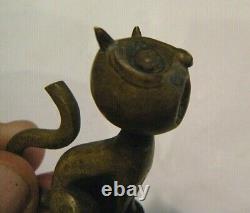 Whw Hagenauer Art Déco Bronze Felix Le Chat Autriche 1.5 Miniature Figurine